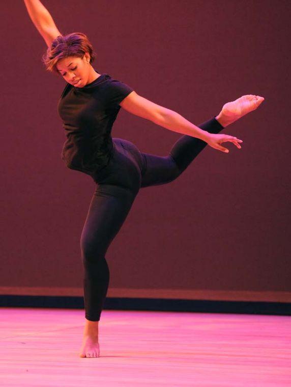 A member of the Legacy dance group performs at the MLK Performing Arts Showcase in the Union Theatre on Thursday, Jan. 24, 2013.
 