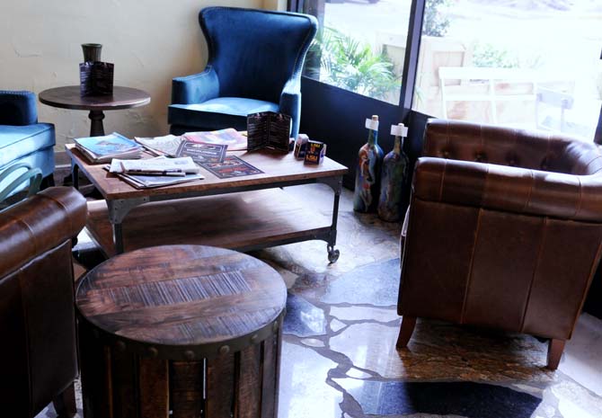 The newly renovated interior of Bacio di Roma, a restaurant on West Chimes Street, provides a place for customers to sit comfortably on Saturday, Jan. 19.
 