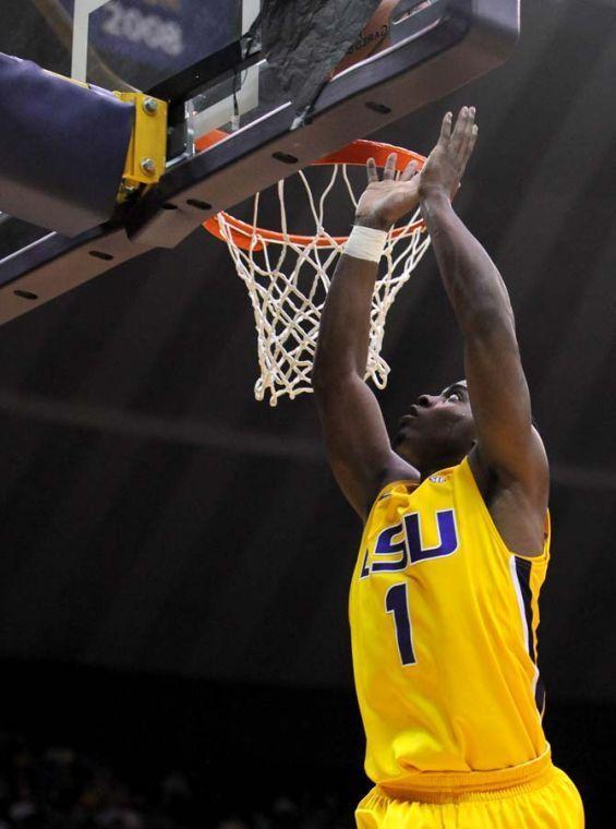 Anthony Hickey, LSU sophomore guard, shoots the ball Saturday, Jan. 12 during the LSU vs. Florida game.
 