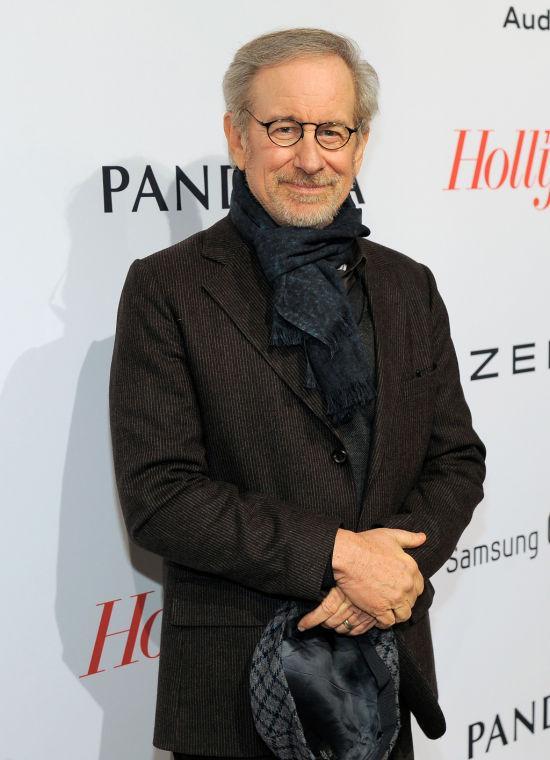 IMAGE DISTRIBUTED FOR THE HOLLYWOOD REPORTER - Steven Spielberg arrives at The Hollywood Reporter Nominees' Night at Spago on Monday, Feb. 4, 2013, in Beverly Hills, Calif. (Photo by Chris Pizzello/Invision for The Hollywood Reporter/AP Images)c
 