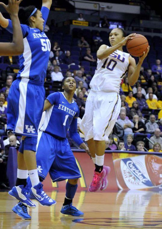 Kenney lifts LSU women past No. 8 Kentucky in 77-72 victory