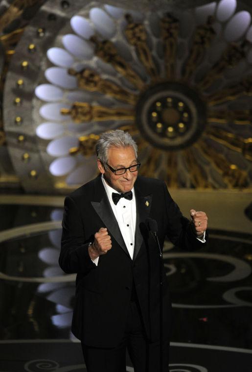 Hawk Koch, president of the Academy of Motion Picture Arts and Sciences, speaks on stage during the Oscars at the Dolby Theatre on Sunday Feb. 24, 2013, in Los Angeles. (Photo by Chris Pizzello/Invision/AP)
 