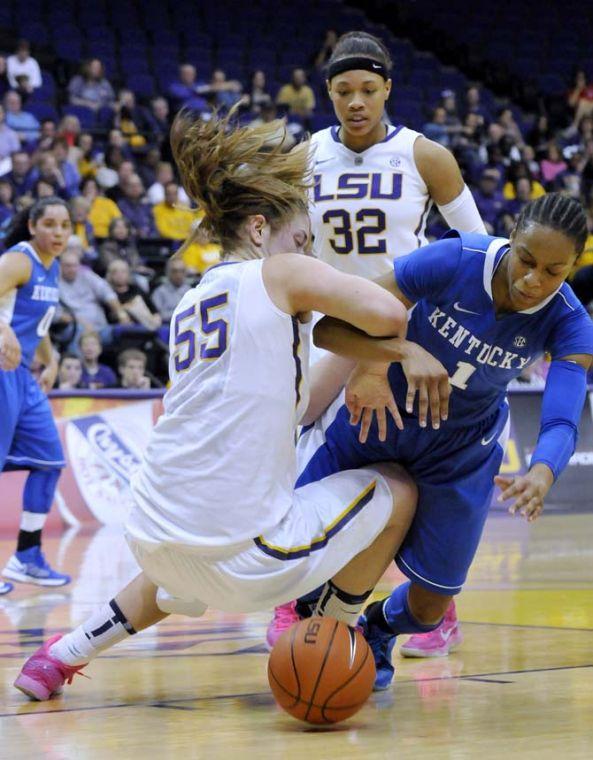 Kenney lifts LSU women past No. 8 Kentucky in 77-72 victory