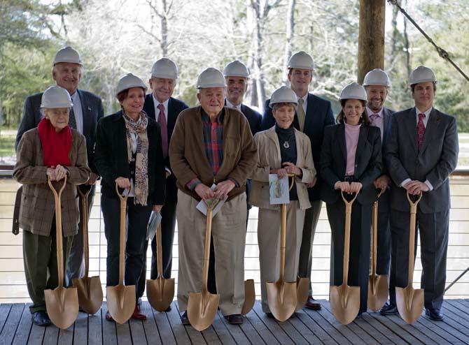 The groundbreaking ceremony that took place at Hilltop Arboretum Tuesday, Feb. 26, 2013 signals the beginning of an expansion project at the Aboretum. The expansion will include a new educational facility, and an outdoor courtyard.
 