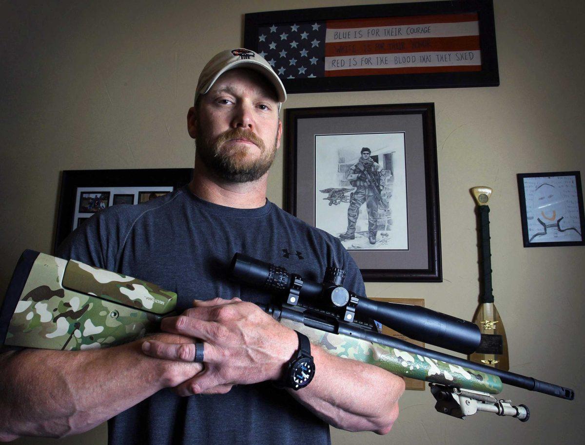 FILE - In this April 6, 2012 file photo, Chris Kyle, a former Navy SEAL and author of the book &#8220;American Sniper,&#8221; poses in Midlothian, Texas. Kyle and his friend Chad Littlefield were fatally shot at a shooting range southwest of Fort Worth, Texas, on Saturday, Feb. 2, 2013. Former Marine Eddie Ray Routh, who came with them to the range, has been arrested for the murders. (AP Photo/The Fort Worth Star-Telegram, Paul Moseley, File)