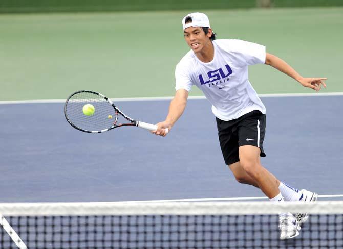 Men's Tennis: Tigers upset No. 7 Ole Miss, shut out Nicholls State