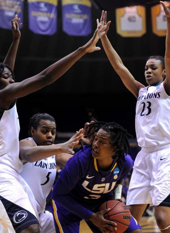 Lady Tigers upset Penn State, advance to Sweet 16