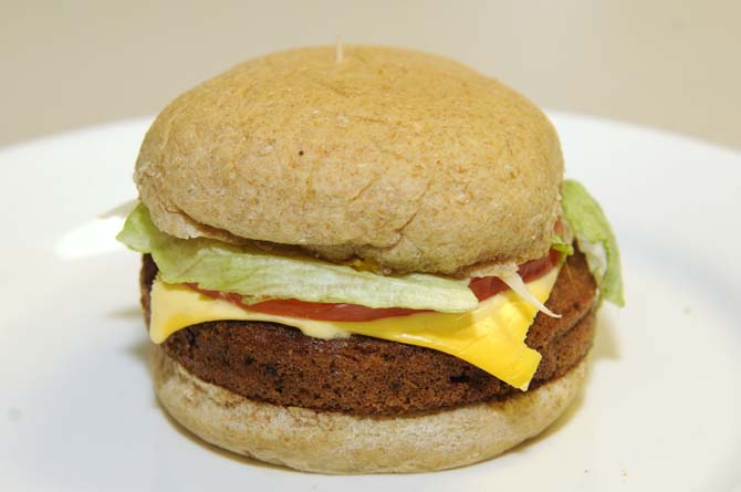 Veggie burger from BB&amp;PF March 6, 2013
 