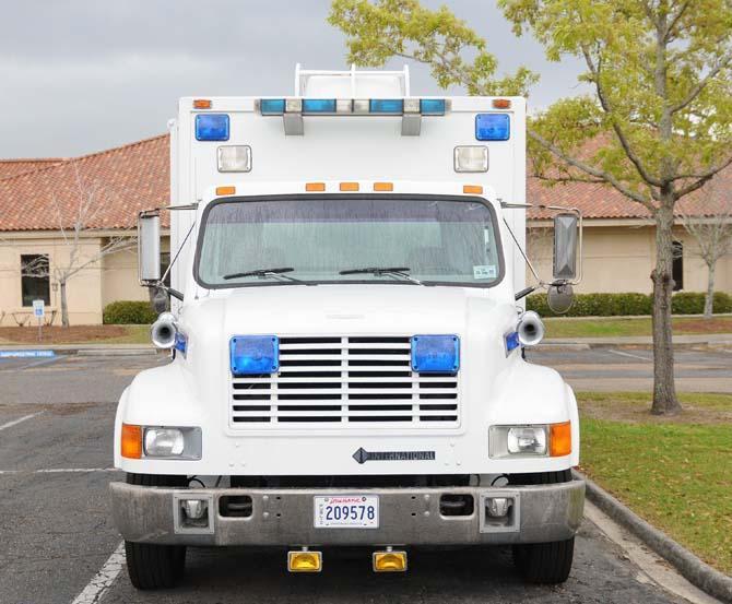 The newly renovated LSU PD mobile command sits in the parking lot just outside of LSU PD Tuesday, March 5, 2013.
 