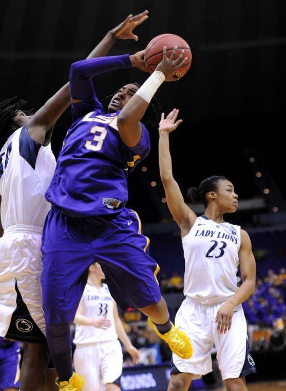 Lady Tigers upset Penn State, advance to Sweet 16