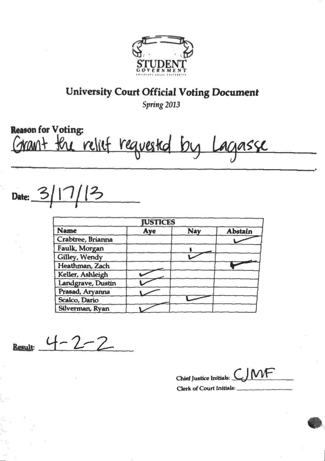 UCourt reverses Unite LSU disqualification