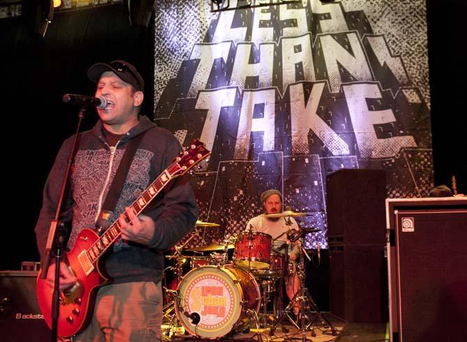 Less Than Jake plays Wednesday, March 13, 2013, at The Varsity Theatre as part of the Gas Food Lodging Festival in Baton Rouge.
 