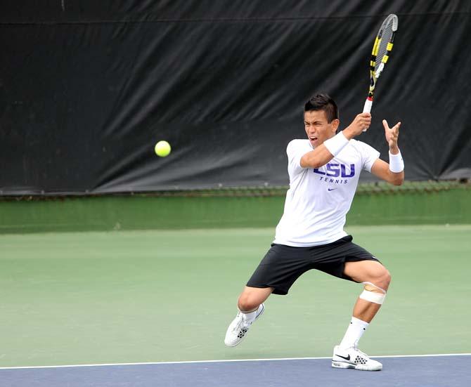 Men's Tennis: Tigers upset No. 7 Ole Miss, shut out Nicholls State