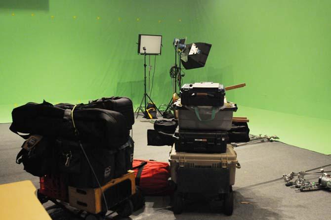 One stage within the Celtic Media Centre offices offers green-screen shooting. March 22, 2013
 