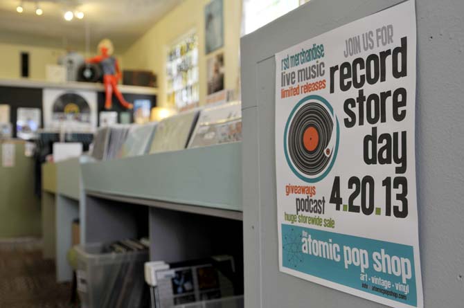 The Atomic Pop Shop on Government Street will participate in National Record Store Day on Saturday, April 20, 2013.
 