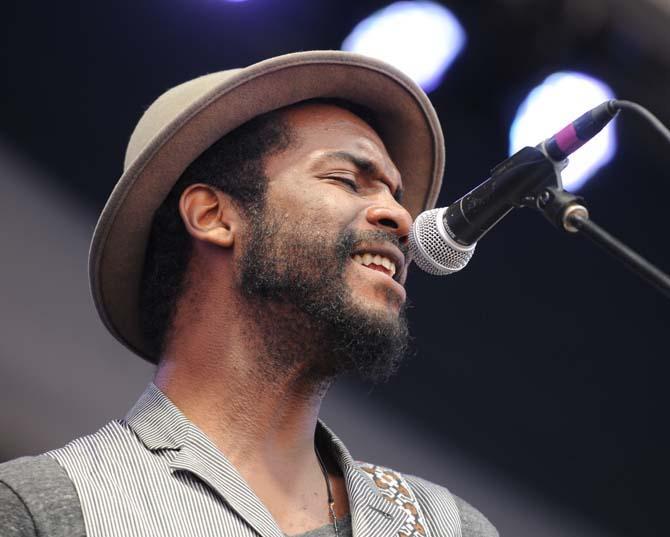 Gary Clark Jr. plays Friday, April 26, 2013 at the New Orleans Jazz &amp; Heritage Festival on the Fair Grounds Race Course.
 