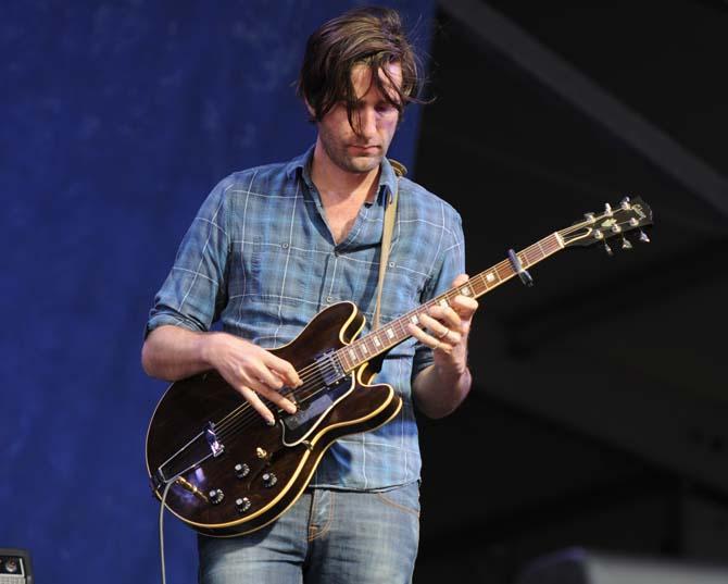 Tyler Ramsey, guitarist for Band of Horses, performs Friday, April 26, 2013 at the New Orleans Jazz &amp; Heritage Festival on the Fair Grounds Race Course.
 