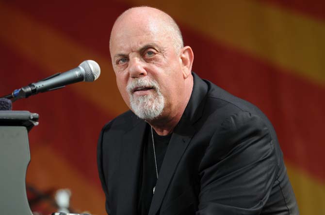 Billy Joel plays Saturday, April 27, 2013 at the New Orleans Jazz &amp; Heritage Festival on the Fair Grounds Race Course.
 