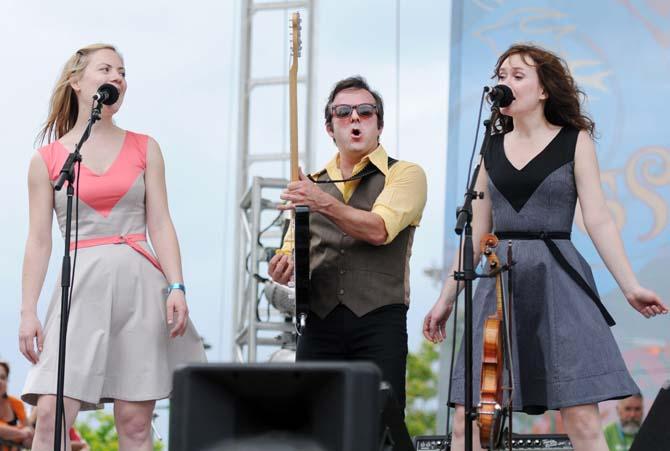 Qu&#233;b&#233;cois musician Sunny Duval performed April 27, 2013, at Festival International de Louisiane in Lafayette, La.
 