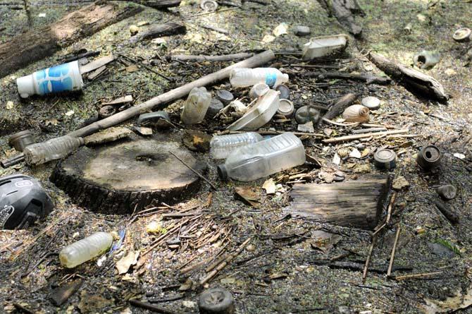 Trash in waterways near campus neglected