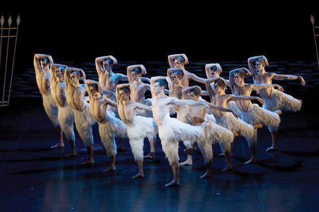 Associated Press/Matthew Bourne's Swan Lake, Bill Cooper - In this Dec. 15, 2009 publicity image released by Matthew Bourne's Swan Lake, the cast is shown from "Matthew Bourne's Swan Lake." Bourne's testosterone-heavy flock, presented in 3-D, swoops in to some 220 theaters nationwide on Tuesday. (AP Photo/Matthew Bourne's Swan Lake, Bill Cooper)
 