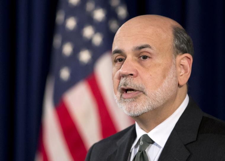 FILE - Federal Reserve Chairman Ben Bernanke speaks during a news conference at the Federal Reserve Board in Washington, in this Dec. 12, 2012 file photo. The Federal Reserve is widely expected Wednesday May 1, 2013 to stick with its aggressive efforts to strengthen a still-subpar economy. (AP Photo/Manuel Balce Ceneta, File)
 