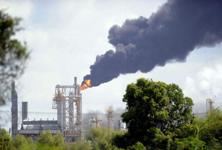 Fire billows from the Williams Olefins Plant in Ascension Parish, La., on Thursday, June 13, 2013.&#160;
 