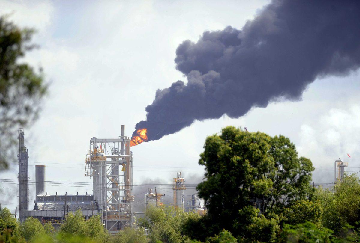 Fire billows from the Williams Olefins Plant in Ascension Parish, La., on Thursday, June 13, 2013.&#160;