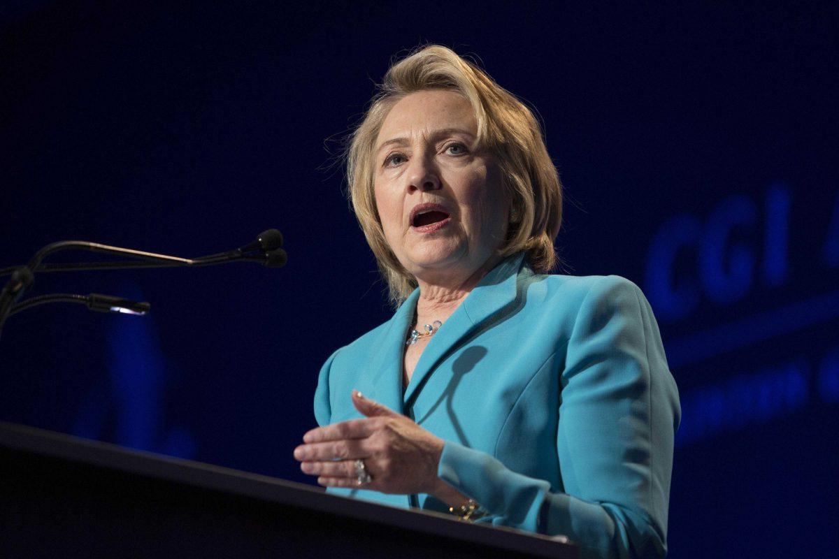 Former Secretary of State Hillary Rodham Clinton addresses the Clinton Global Initiative (CGI) Meeting in Chicago, Thursday, June 13, 2013. The former first lady and potential 2016 White House contender offered her most extensive description of her post-Obama administration agenda since leaving her role as the nation's top diplomat. (AP Photo/Scott Eisen)