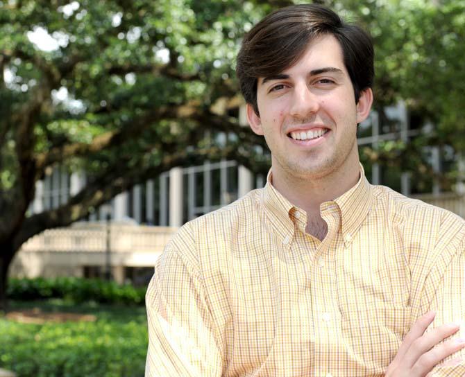 Student Government President John Woodard poses Monday, July 1, 2013 in front of the Student Union.