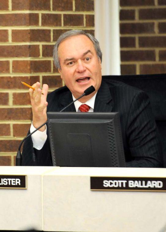 Founder and CEO of Louisiana Business Inc. Rolfe McCollister responds to an issue Wednesday, June 19, 2013 in the LSU System Administration Building.