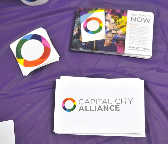 Capital City Alliance provides information about their activist program Thursday, Sept. 13, 2013 during the LSU Rainbow Rush in the Women's Cultural Center.