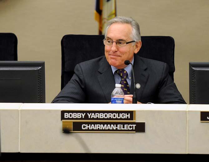 Chairman Robert Yaborough was sworn in at a Board of Supervisors meeting Friday, September 6, 2013 in the LSU Systems Building.