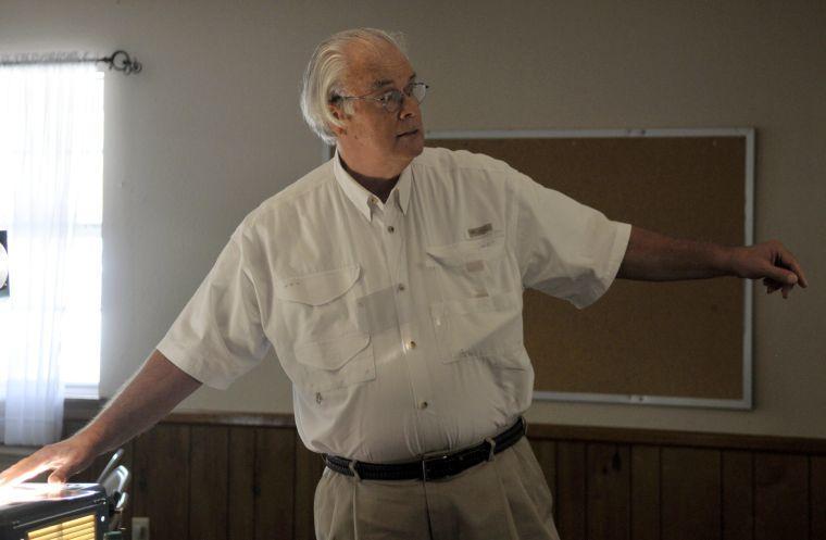 Professor Lewis Kilbourne teaches an OLLI class titled "Remarkable, But Not So Famous Presidents" on Monday, Sept. 16, 2013 at First Baptist Church in St. Francisville, LA.