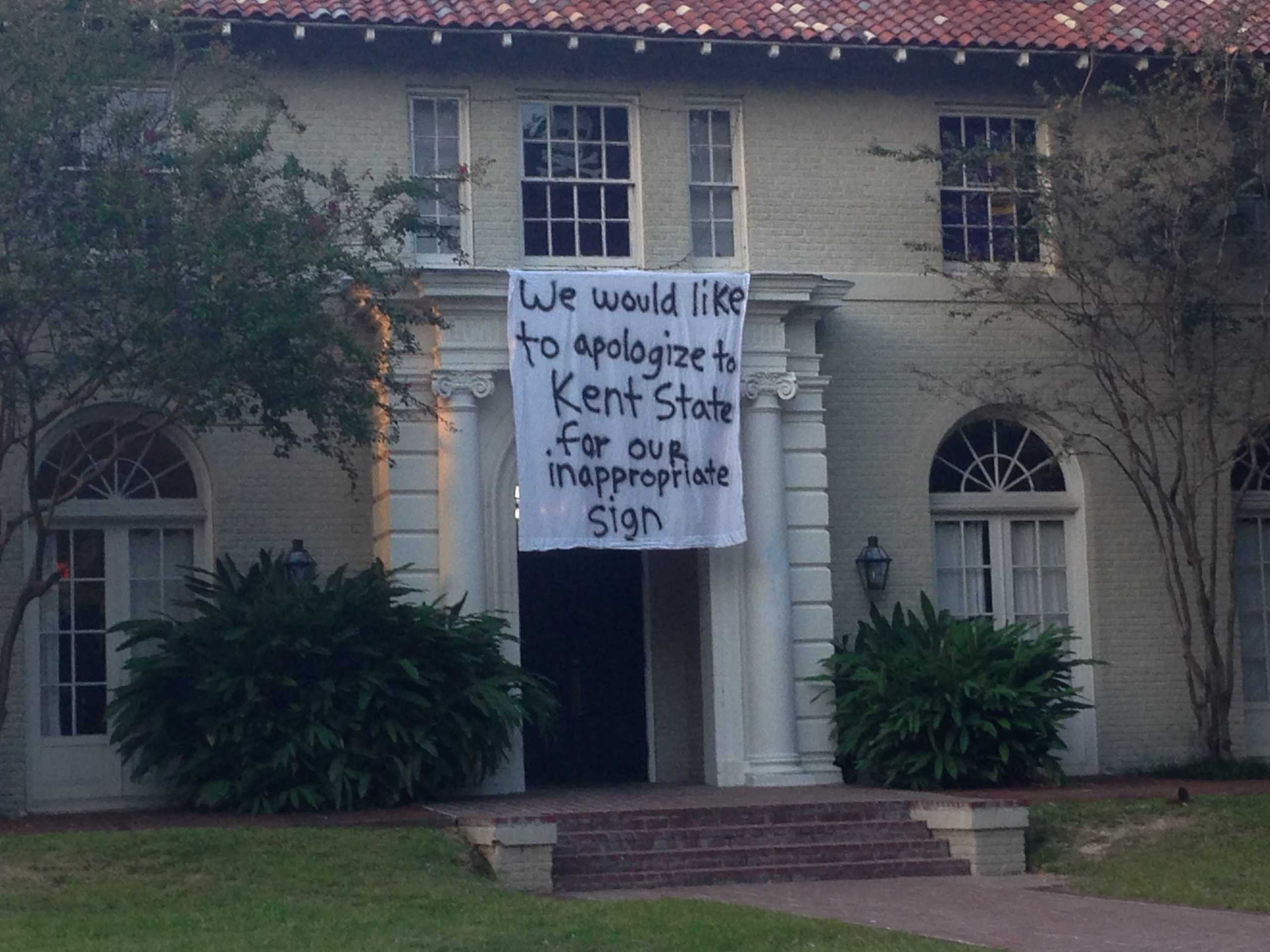 DKE apologizes for offensive sign, Kent St. responds