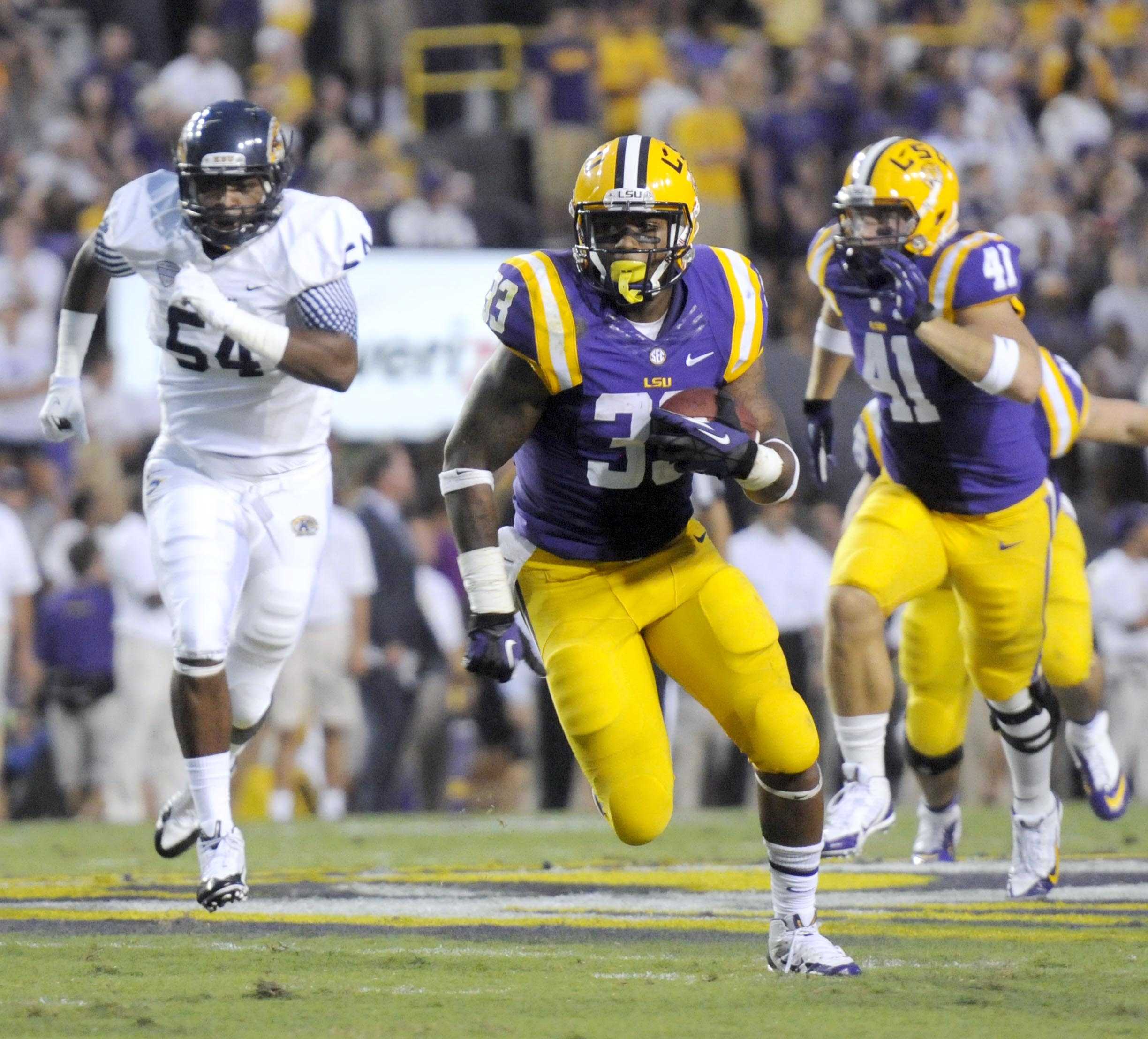 LSU rolls in 45-13 win against Kent State