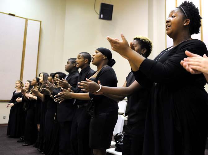 LSU Gospel Choir performs, celebrates civil rights leaders and achievements