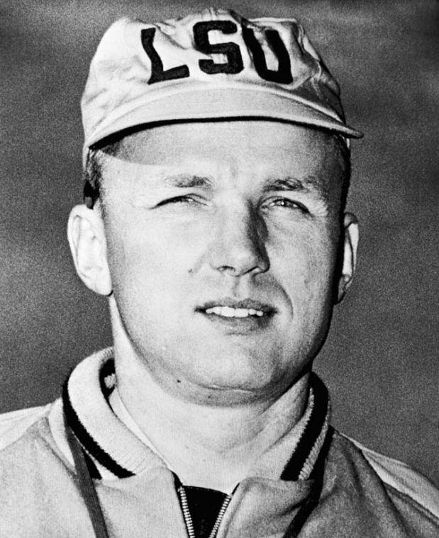 FILE - This Dec. 13, 1958, file photo, shows LSU football coach Paul Dietzel in Baton Rouge, La. Dietzel, who led the LSU Tigers to their first football national championship, has died at age 89. LSU spokesman Kent Lowe says Dietzel died early Tuesday, Sept. 24, 2013, after a brief illness but didn't provide any other details. (AP Photo/File)