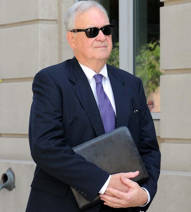 LSU System&#8217;s lead legal counsel Shelby McKenzie waits after a new hearing in The Times-Picayune and The Advocate vs. LSU lawsuit Monday Sept. 16, 2013, at the 19th Judicial District Courhouse, Baton Rouge, La.