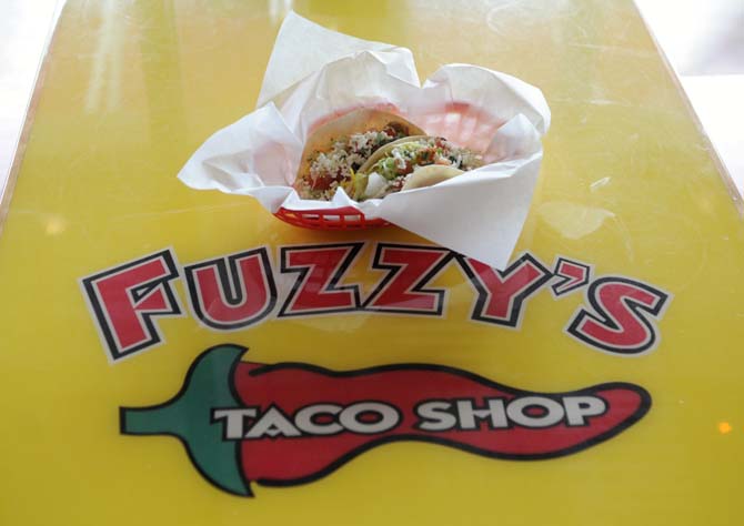 Fuzzy's Taco Shop, crawfish Baja tacos, September 30, 2013