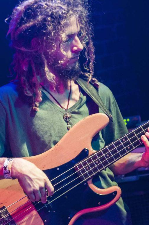 Robert Kling, bassist for intergalactic space funk band Captain Green, jams on stage Saturday, Sept. 14, 2013 at The Spanish Moon.