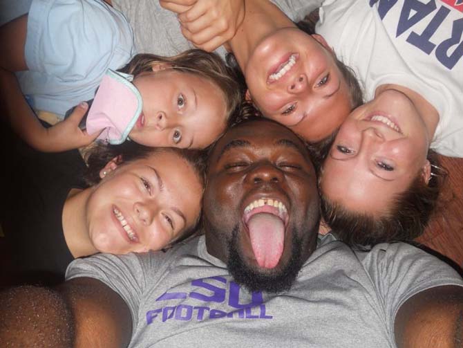 'He's my protector.': LSU fullback Copeland forms bond with surrogate family