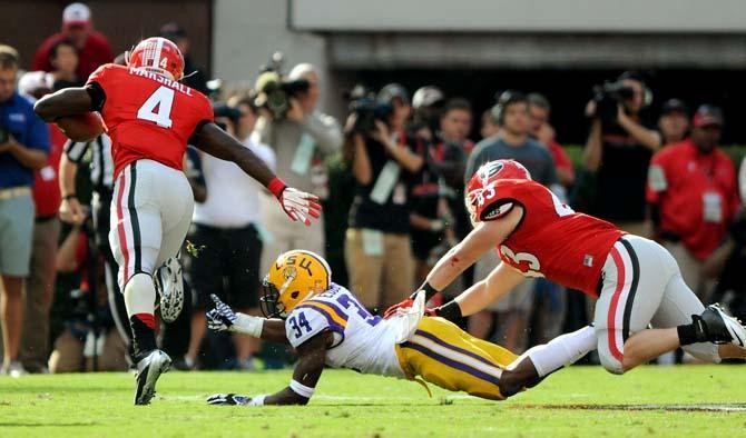 FINAL: Georgia defeats LSU 44-41 in Athens