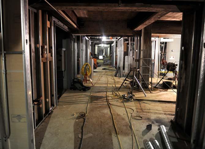 Construction in Annie Boyd Hall began in June 2012 and is expected to be completed before the fall semester.