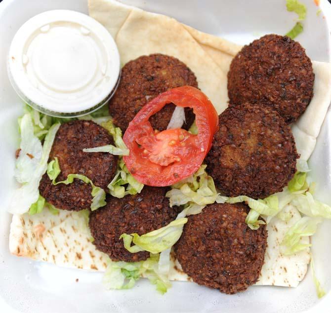 Falafel plate from Atcha Bakery