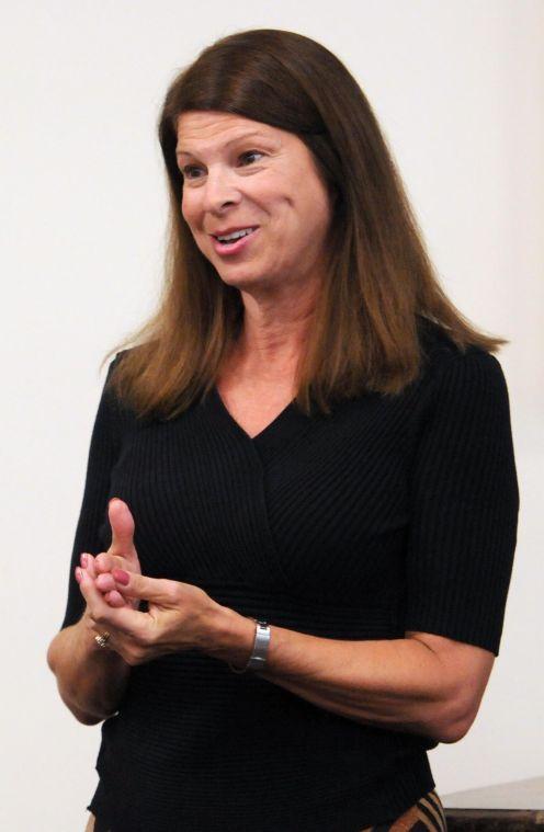 Catherine Childers, Louisiana Highway Safety Commission policy consultant, shares statistics on drunk driving Wednesday, Oct. 9, 2013 at "Straight Up Tipsy" in the Laville Lounge.