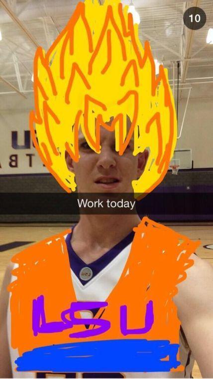 Oh, Snap: Freshman center uses Snapchat, Twitter to bring humor to practices