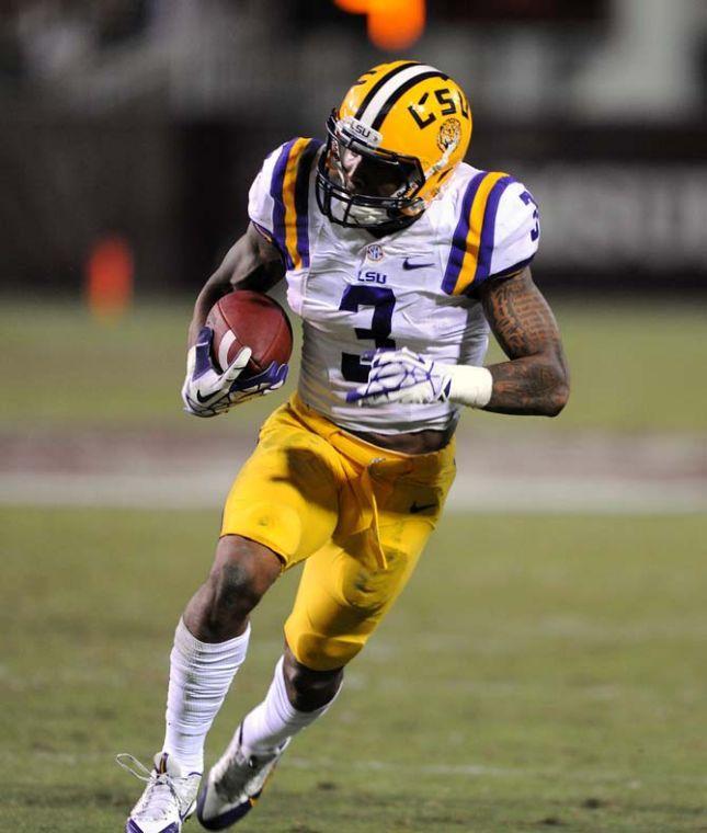 LSU junior wide receiver Odell Beckham Jr. (3) runs and makes a touchdown on Saturday Oct. 5, 2013 during the 59-26 victory against Mississippi State in Davis Wade Stadium.