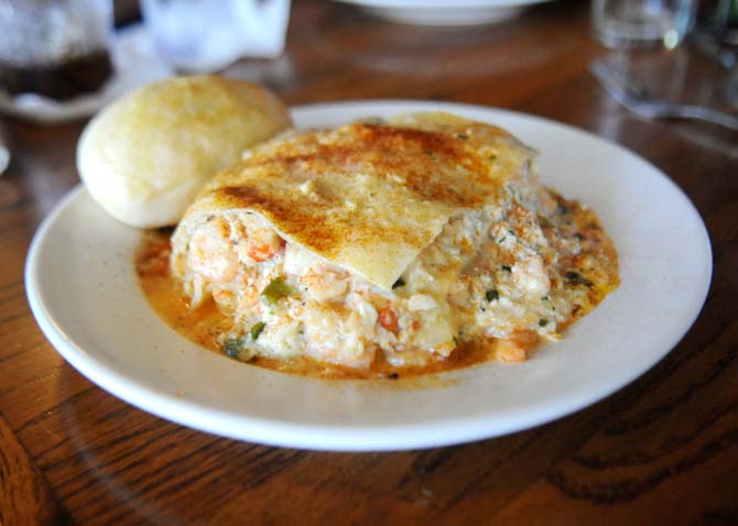 The Chimes, seafood lasagna