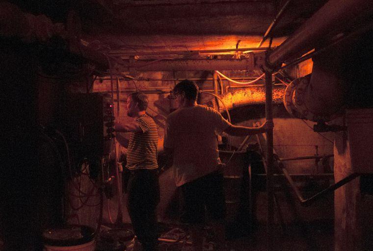 Festival-goers explore the underbelly of the McNeill Street Pumping Station.